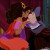 Esmeralda teases Frollo as she dances at the Festival of Fools