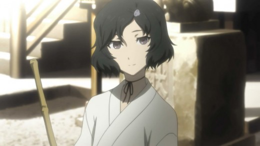 Ruka Urushibara is 'actually a guy.' Friends with Mayuri and a bit shy, he holds feelings for Okabe and has difficulty with his feminine appearance.