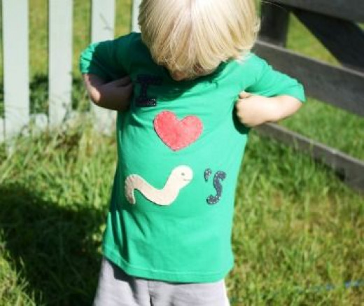 artisanat-sur-appliques Childs-t-shirt