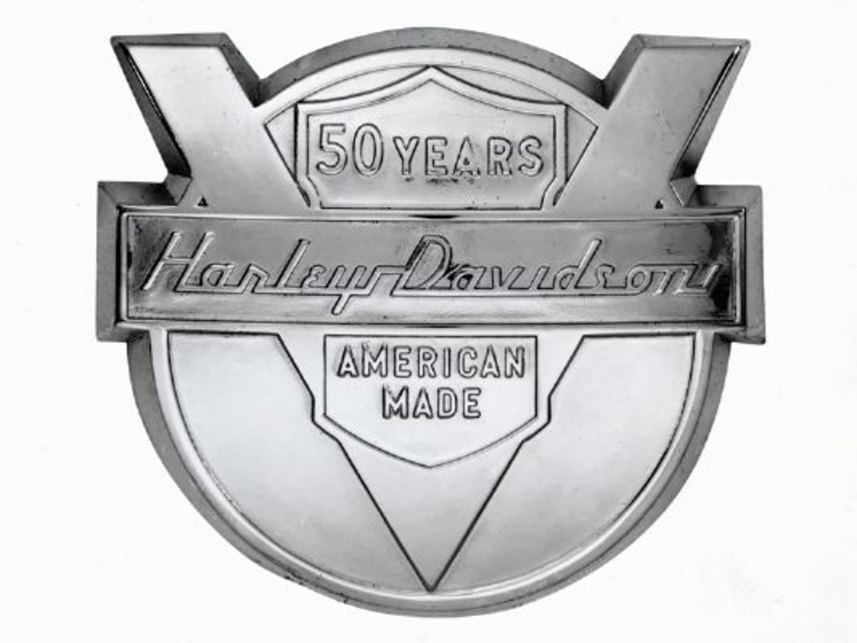 Harley Davidson 50th Anniversary Logo