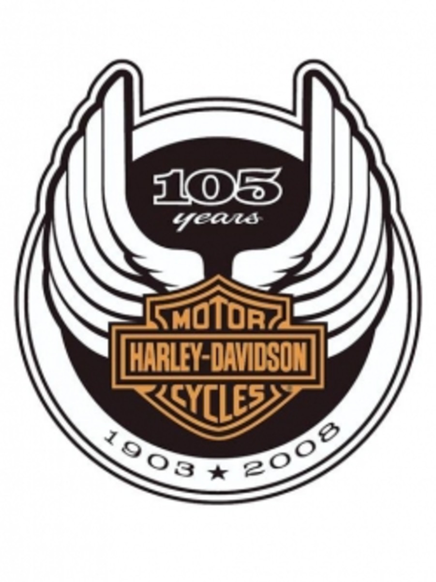 Harley Davidson 105th Anniversary Logo