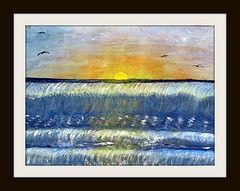 Sunset Waves by Linda Hoxie