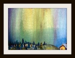where to see the northern lights by Artist Linda Hoxie