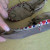 Another section of ripped out leathers from top to sole.