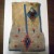 A beaded eagle was patched in to cover a former hole. A beaded eagle was patched in to cover a former hole.