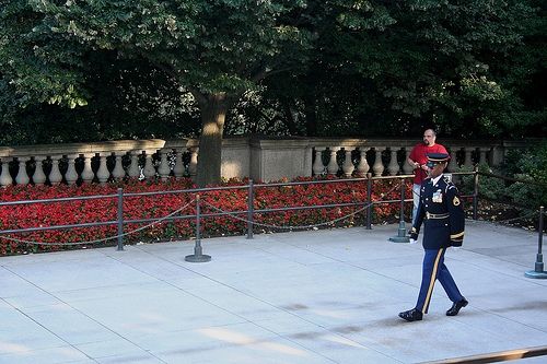 The changing of the Guards of the Unknown soldier