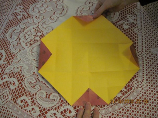 Fold all corners