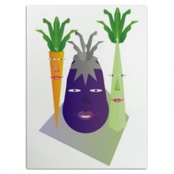 Vegetables On Parade Cutting Board