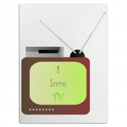 I Love TV Cutting Board