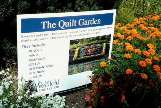List of flowers in the quilt garden