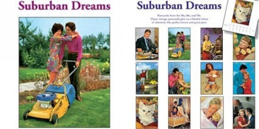 Retro Style Suburban Dreams Calendar