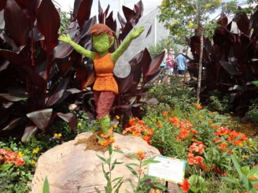 A Fairy Topiary at Epcot Flower & Garden Festival