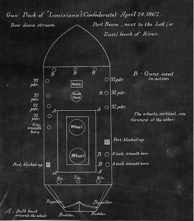 Blueprint of CSS Louisiana