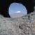 Close view of a hole of an Anchorstone looking at Mount Ararat Close view of a hole of an Anchorstone looking at Mount Ararat