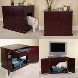hidden litter box furniture