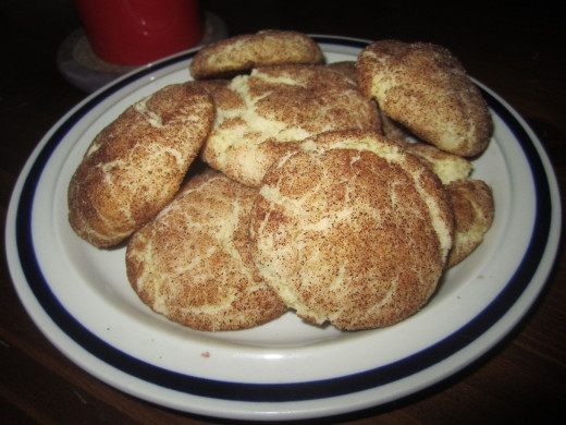 Warm and chewy Snickerdoodles