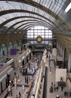 View of the ground floor of the Musee d'Orsay