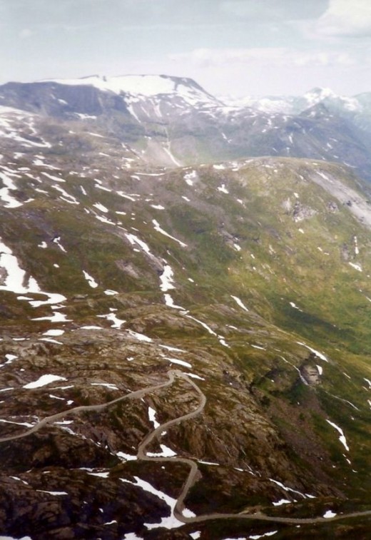 The road to Geiranger.  More switchbacks.
