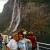 Behind my friend and me is I believe the "Seven Sisters" waterfall. How much water flows depends on the snow fall that year. Behind my friend and me is I believe the "Seven Sisters" waterfall. How much water flows depends on the snow fall that year.