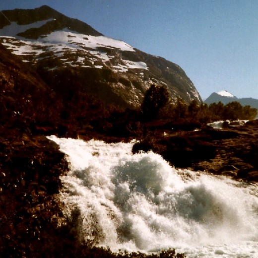 A raging river after the spring thaw.