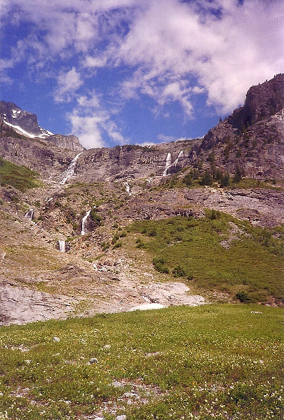 Waterfalls and more waterfalls!  There's something special about spring when the snows have thawed and water pours from up above, carving new faces in the mountain side.