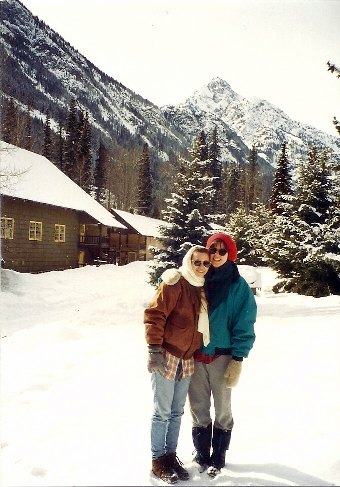 A friend came to visit and we played in the snow!