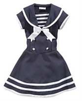 Bonnie Jean Little Girl Sailor Dress. Available at Macy's. Sizes 2-6x. Regular $50. Now on Sale for $30. photo credit, Macy's
