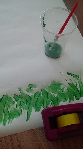 Painting the grass