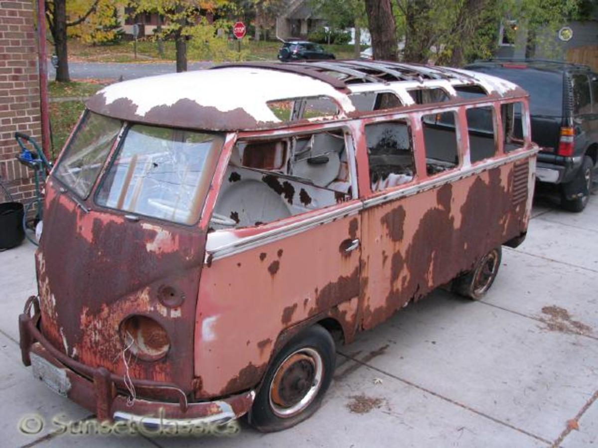 How do you determine the value of a vintage VW bus?