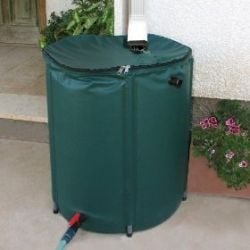 Collapsible rain container