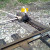 And to play it safe they are both locked so that the trains will not end up in the wrong places. Only a few people have the ability to change the direction of these rails.