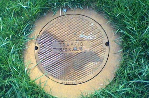 To go underground and fix things you need to move the orange cover