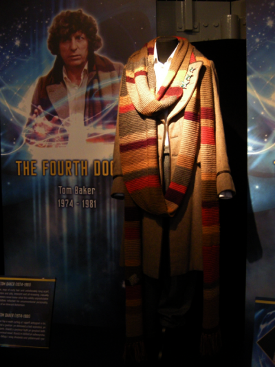 Tom Baker's original costume at The Doctor Who Experience, Cardiff Bay