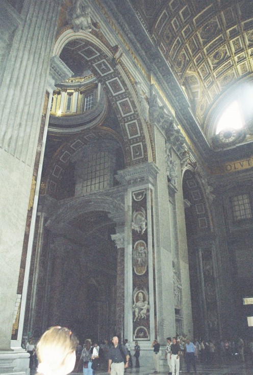 A huge archway. For perspective, look at the people at the bottom.
