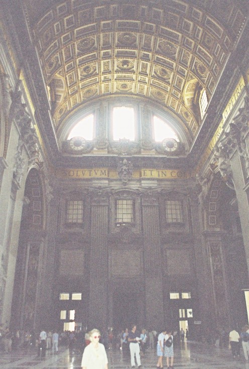 Inside St. Peter's Basilica.