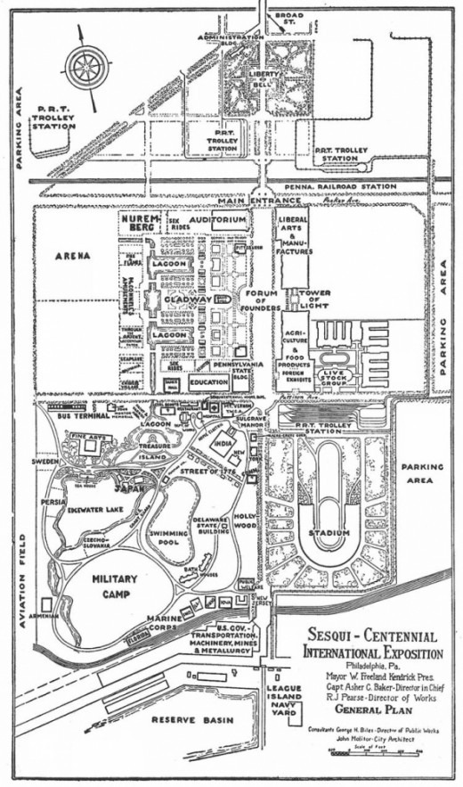 Rough Map of the Sesqui-Centennial