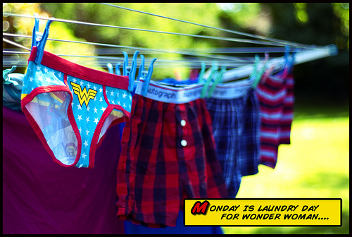 Laundry Day for Wonder Woman