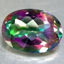 Multi color Mystic Topaz oval gem stone