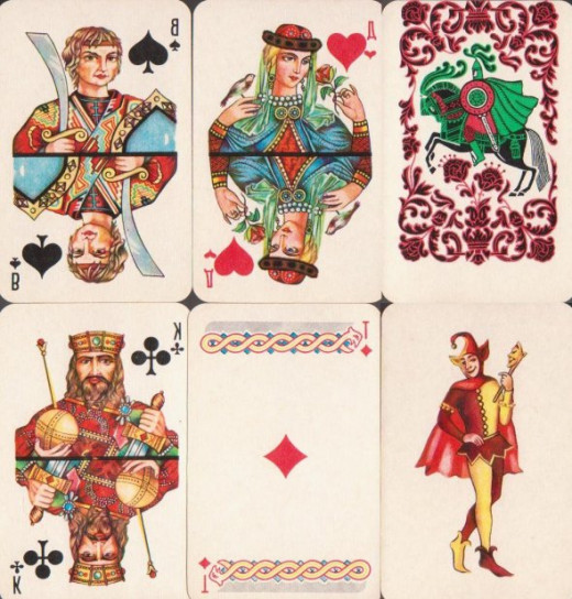 When I was in Russia I picked up a deck of cards. I thought this would be a great to share with everyone.