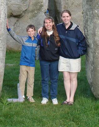 This photo of my children and me was taken at Stonehenge 4 years ago. Now my son is taller than I am!