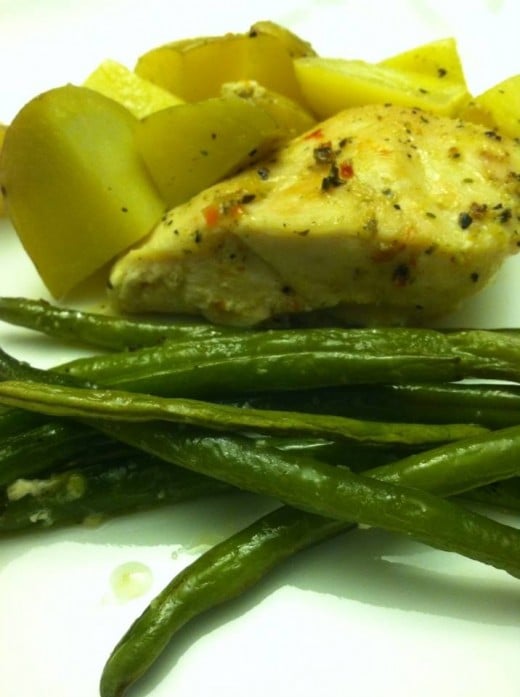 Italian Chicken, potato, and bean recipe!
