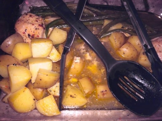 After ours had been cooked and dug into!