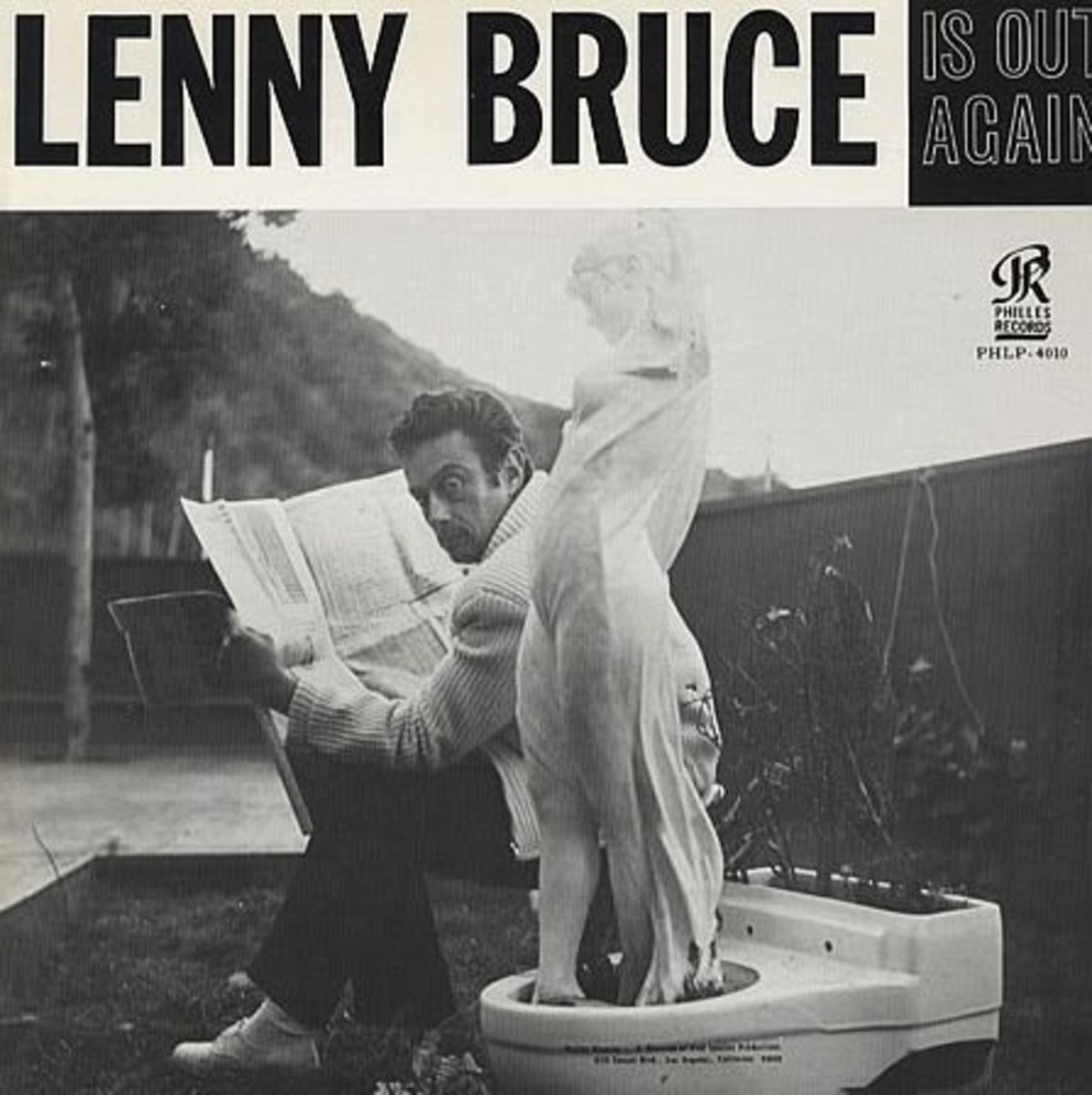 Lenny Bruce "Is Out Again" Philles Records PHLP  4010 12" LP Vinyl Record, US Pressing (1966) Live Recordings 1965
