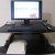 Here is my "standing" set up. I'm perfectly comfortable working with this setup. Love it! Here is my "standing" set up. I'm perfectly comfortable working with this setup. Love it!