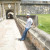A long connecting walkway at the beginning of the tour. A long connecting walkway at the beginning of the tour.