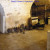 An inside view of a room where artillery was stored. An inside view of a room where artillery was stored.