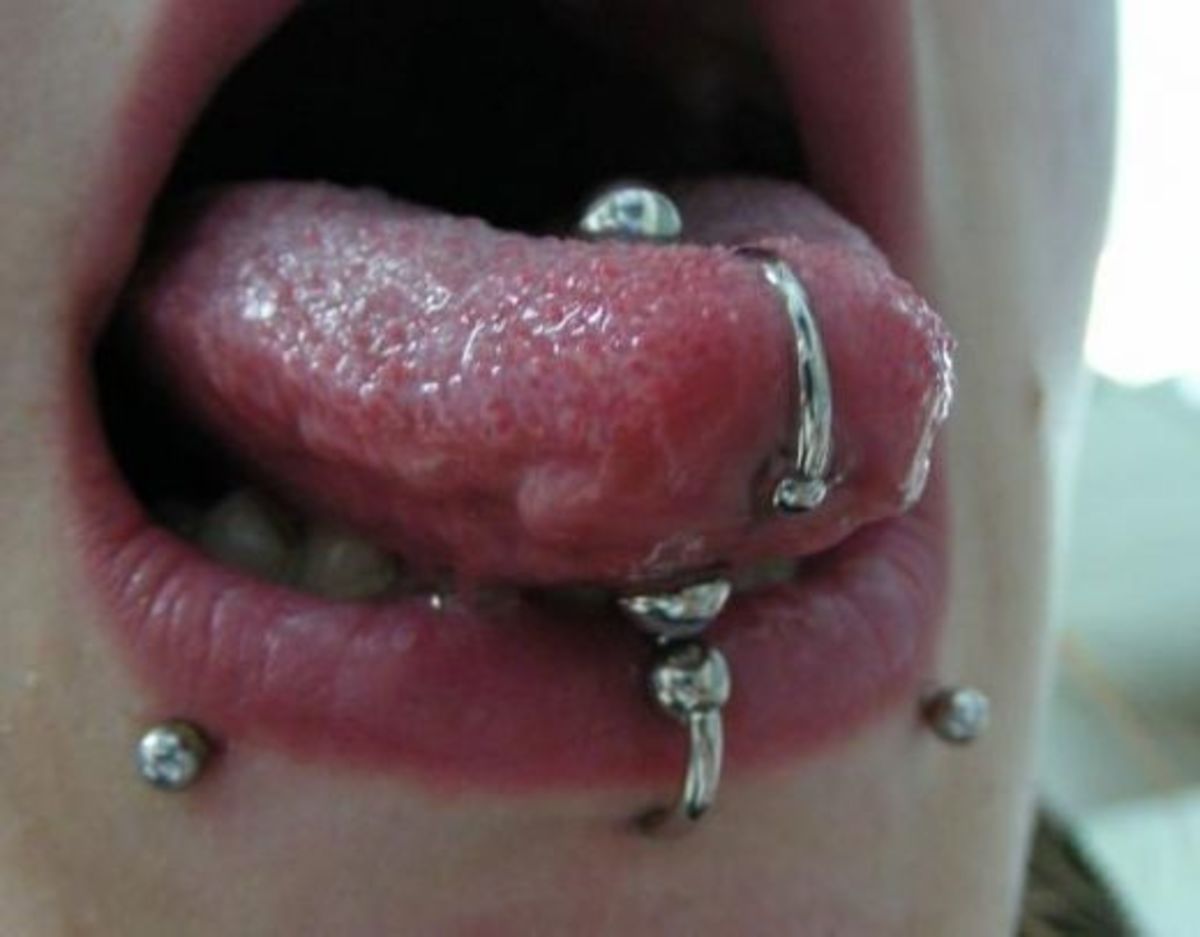 The Healing Process Of A Tongue Piercing With Pictures