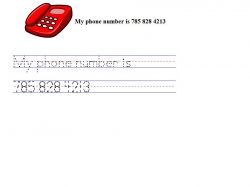 Free Worksheets for Kids to Practice Writing Their Phone Number | HubPages
