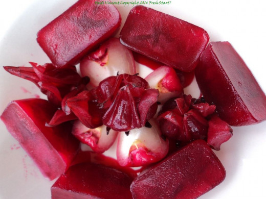 Frozen Sorrel Ice Cube Treat