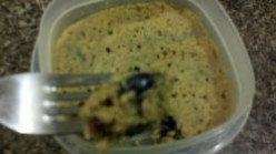 Blueberry 1-Minute Microwave Cake (Vegan, Gluten Free)
